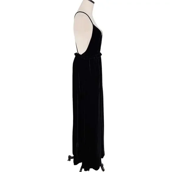 Ulla Johnson Lavinia Gown Black Velvet Open Back Black Tie Formal Party Size 00 - Picture 5 of 16